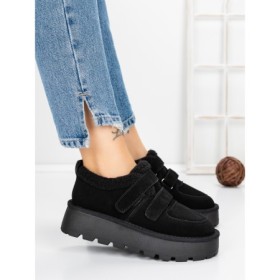 Ghete Dama din piele naturala 5W92 BLACK | PANTOFUL