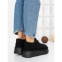 Ghete Dama din piele naturala 5W92 BLACK | PANTOFUL