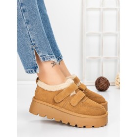 Ghete Dama din piele naturala 5W92 YELLOW | PANTOFUL