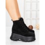 Ghete Dama cu Platforma 58WL30 BLACK | MEI