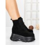 Ghete Dama cu Platforma 58WL31 BLACK | MEI