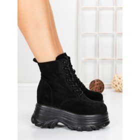 Ghete Dama cu Platforma 58WL31 BLACK | MEI