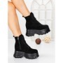 Ghete Dama cu Platforma 58WL31 BLACK | MEI