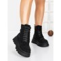 Ghete Dama cu Platforma 5WL87 BLACK | MEI