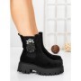 Ghete Dama cu Platforma 5AH52 BLACK | MEI