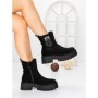 Ghete Dama cu Platforma 5AH52 BLACK | MEI