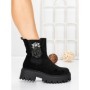 Ghete Dama cu Platforma 5AH52 BLACK | MEI