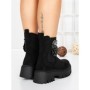 Ghete Dama cu Platforma 5AH52 BLACK | MEI