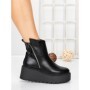 Ghete Dama cu Platforma 5AH56 BLACK | MEI