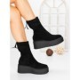 Ghete Dama cu Platforma 5AH57 BLACK | MEI