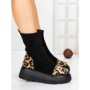 Ghete Dama cu Platforma 5AH58 BLACK | MEI