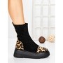 Ghete Dama cu Platforma 5AH58 BLACK | MEI