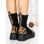 Ghete Dama cu Platforma 5AH58 BLACK | MEI