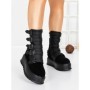Ghete Dama cu Platforma 56WL2 BLACK | MEI