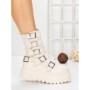 Ghete Dama cu Platforma 56WL2 BEIGE | MEI