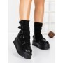 Ghete Dama cu Platforma 56WL2 BLACK | MEI