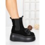 Ghete Dama cu Platforma 56WL10 BLACK | MEI