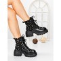 Ghete Dama cu Platforma 5WL89 BLACK | MEI