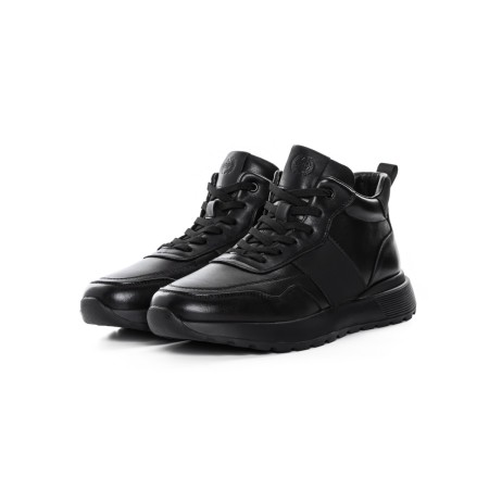 Ghete Barbati din piele naturala 5786 BLACK | ADVANCER