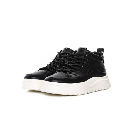 Ghete Barbati din piele naturala 7793 BLACK | ADVANCER
