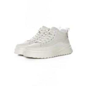 Ghete Barbati din piele naturala 7793 WHITE | ADVANCER
