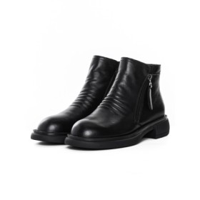 Ghete Dama din piele naturala 9A819 BLACK | ADVANCER