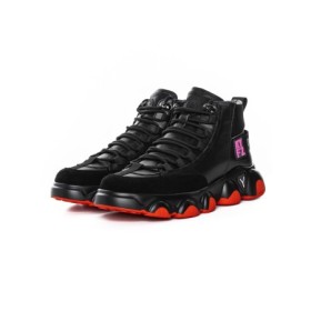 Ghete Barbati din piele naturala 1006-1 BLACK | ADVANCER