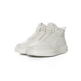 Ghete Barbati din piele naturala 88130 WHITE | ADVANCER
