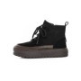 Ghete Dama din piele naturala 8910 BLACK | ADVANCER