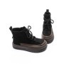 Ghete Dama din piele naturala 8910 BLACK | ADVANCER