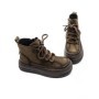 Ghete Dama din piele naturala 8910 KHAKI | ADVANCER