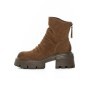 Ghete Dama din piele naturala D28-3F YELLOW | ADVANCER