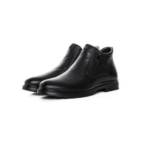 Ghete Barbati din piele naturala L225311 BLACK | ADVANCER