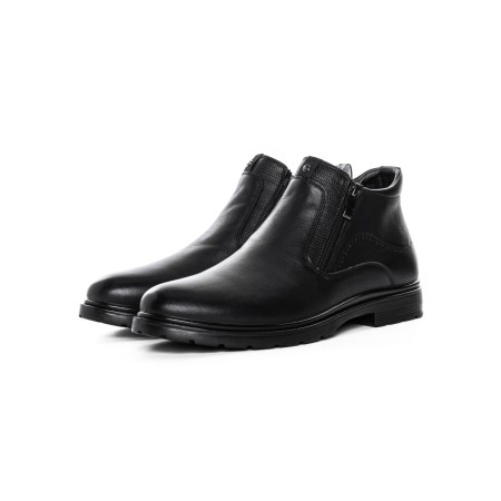 Ghete Barbati din piele naturala L225311 BLACK | ADVANCER