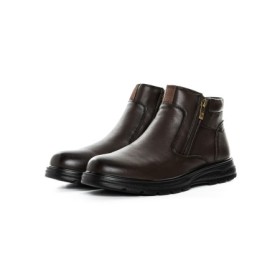 Ghete Barbati din piele naturala L52681 BROWN | MELS