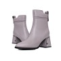 Botine Dama cu toc gros K107-55-B81B Gri » Reina.Ro
