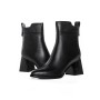 Botine Dama cu toc gros K107-55-B81A Negru » Reina.Ro