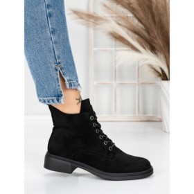 Ghete Dama 5AH61 Negru | Mei Ghete Dama Imblanite 5AH61 BLACK | MEI