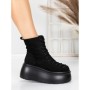 Ghete Dama cu Platforma 56WL11 BLACK | MEI