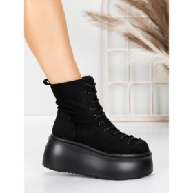 Ghete Dama cu Platforma 56WL11 BLACK | MEI