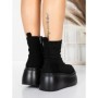 Ghete Dama cu Platforma 56WL11 BLACK | MEI