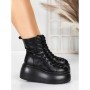Ghete Dama cu Platforma 56WL11 BLACK | MEI