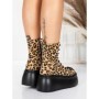 Ghete Dama cu Platforma 56WL11 LEOPARD PRINT | MEI