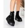 Ghete Dama cu Platforma 56WL13 BLACK | MEI