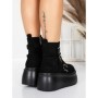 Ghete Dama cu Platforma 56WL13 BLACK | MEI