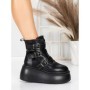 Ghete Dama cu Platforma 56WL13 BLACK | MEI