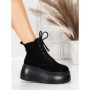 Ghete Dama cu Platforma 56WL16 BLACK | MEI