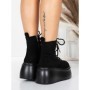 Ghete Dama cu Platforma 56WL16 BLACK | MEI