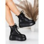 Ghete Dama cu Platforma 56WL16 BLACK | MEI
