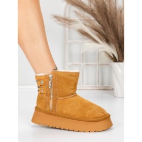 Ghete Dama din piele naturala 5WL105 Galben | Pantoful Ghete Dama din piele naturala 5WL105 YELLOW | PANTOFUL